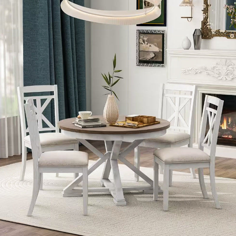 Round Dining Table Set for 4