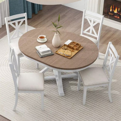 Round Dining Table Set for 4