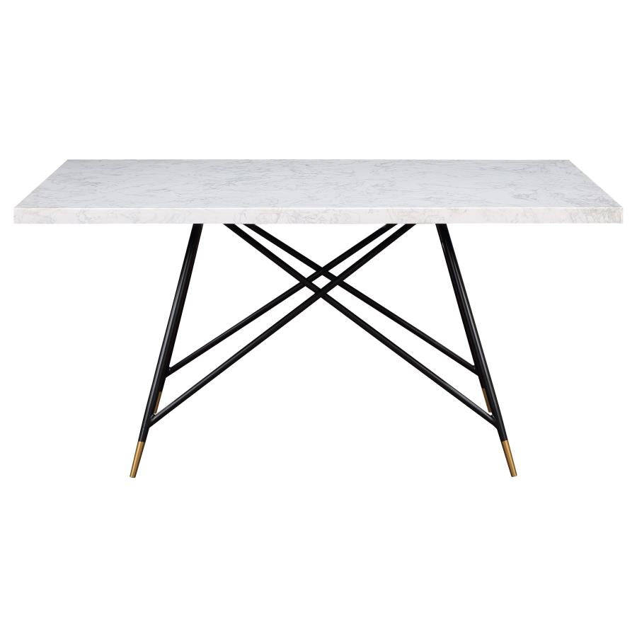 Gabrielle 5-Piece Marble Top Dining Table Set