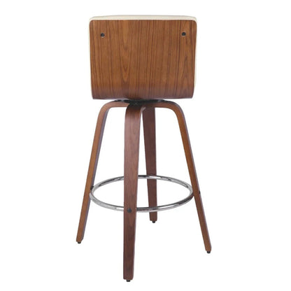 26 Inch Swivel Bar Stool with Back Set of 4