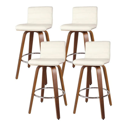 26 Inch Swivel Bar Stool with Back Set of 4