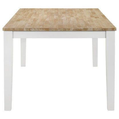 Coaster-Hollis Rectangular Solid Wood Dining Table