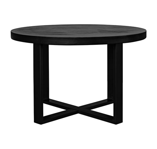 Moe's- Jedrik Round Outdoor Dining Table Black-  BQ-1065-02-0