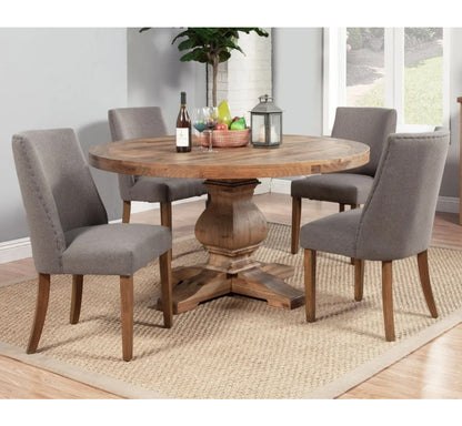 Alpine-Kensington Round Dining Table Set For 4