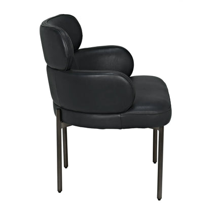 Noir -Syble Leather Chair