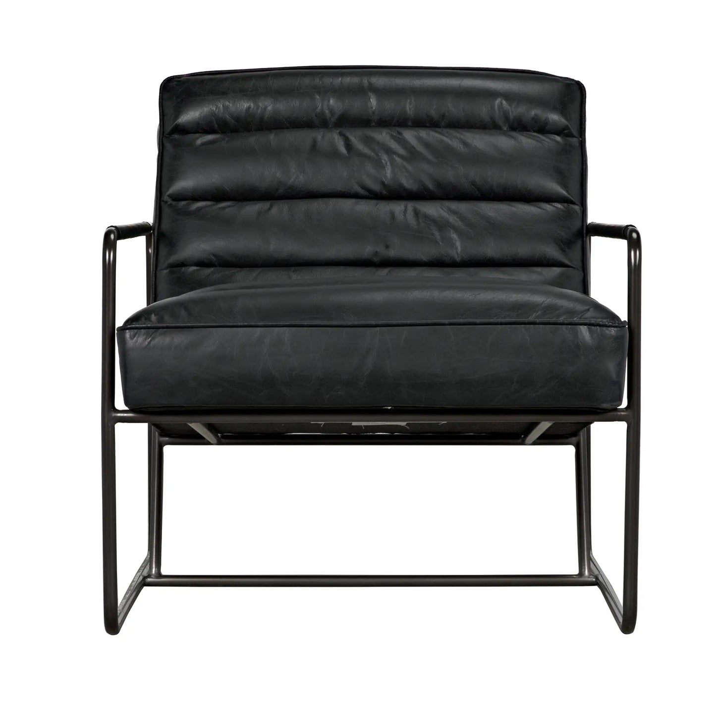 Noir -Demeter Chair, Metal and Leather