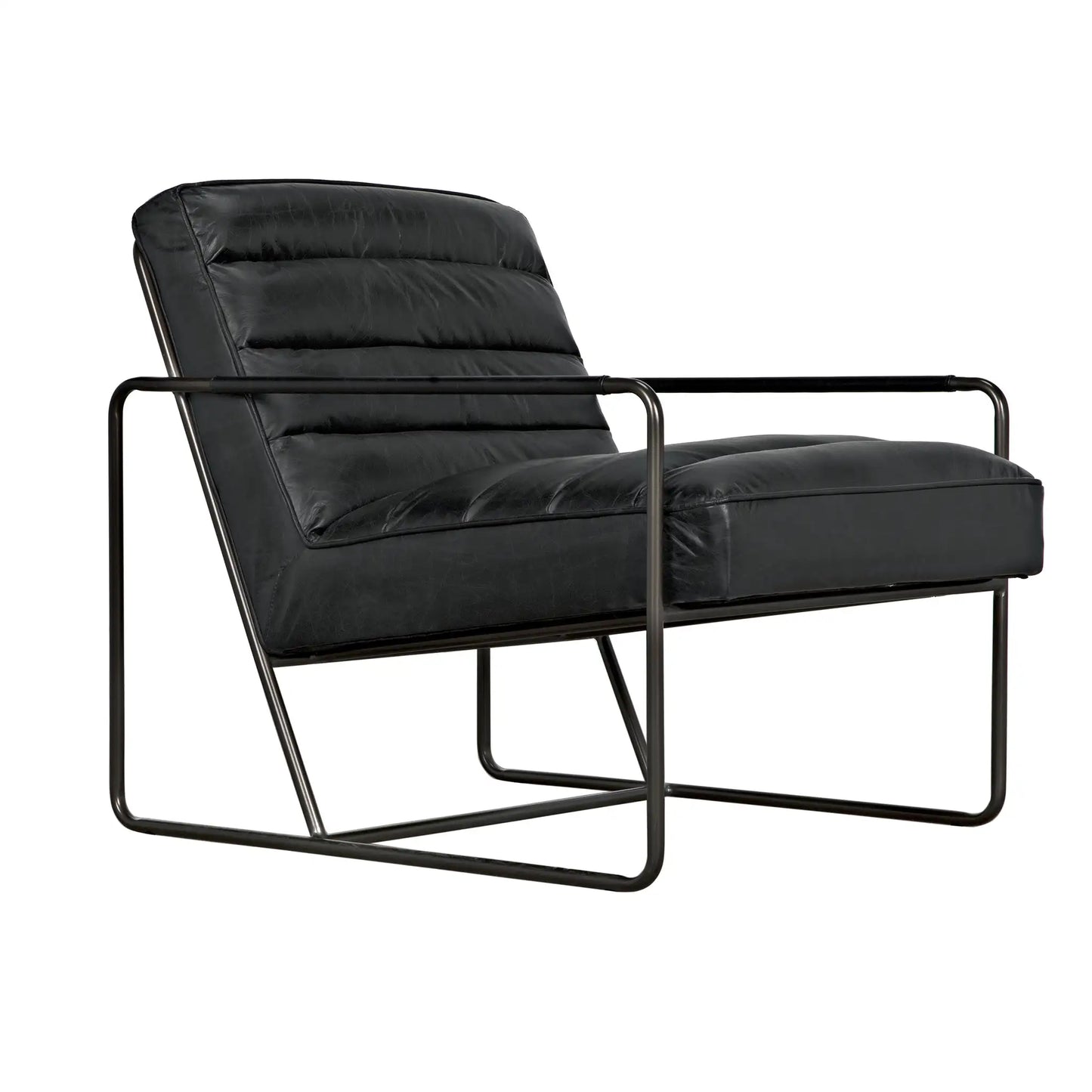 Noir -Demeter Chair, Metal and Leather