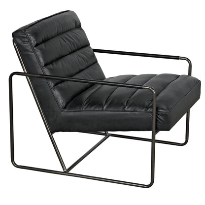 Noir -Demeter Chair, Metal and Leather