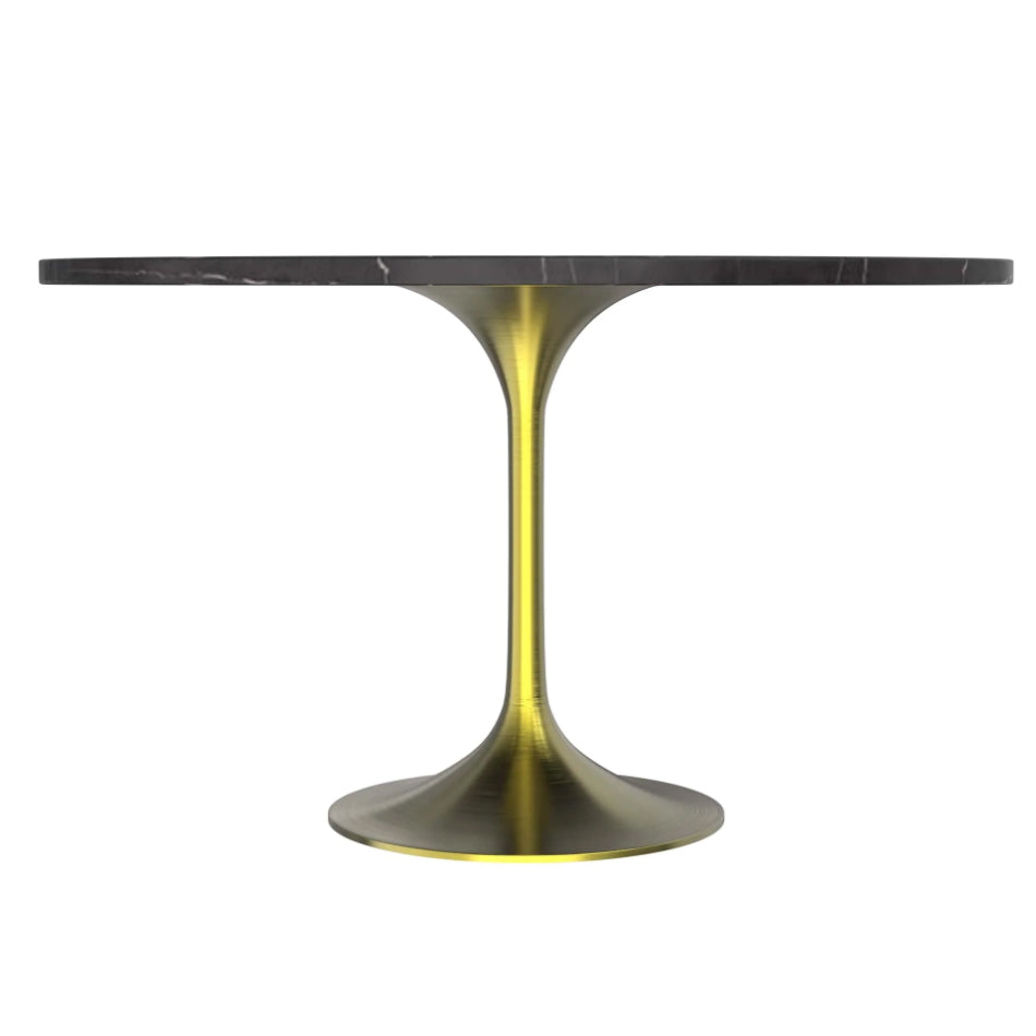 LeisureMod-Verve Mid-Century Modern 5 Pcs Round Dining Table Set