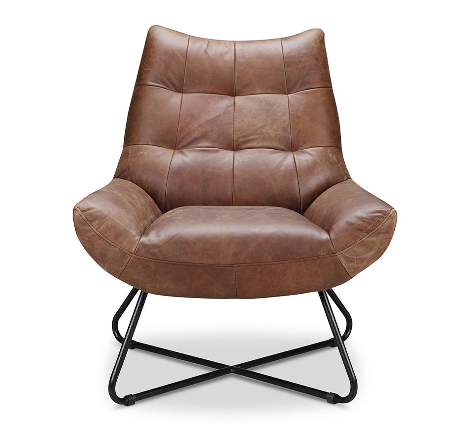 Moe's- Graduate Leather Lounge Chair