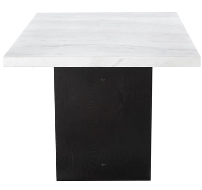 Osborne 72-inch Marble Top Dining Table Rustic Espresso