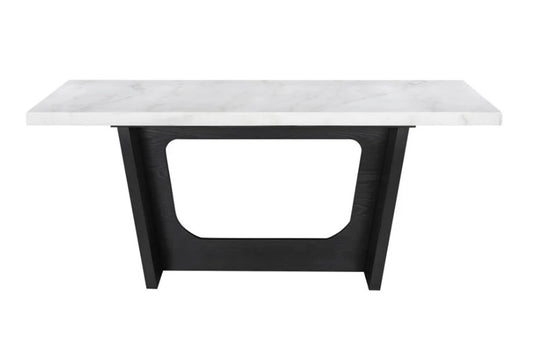 Osborne 72-inch Marble Top Dining Table Rustic Espresso