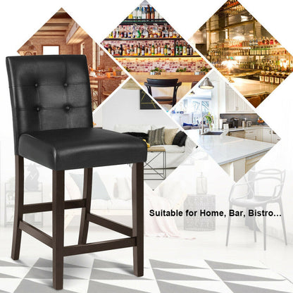 PVC Leather Counter Height Bar Stools