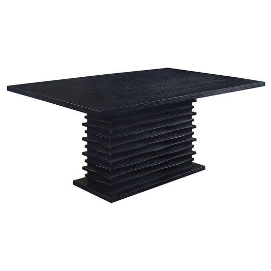 Coaster-Stanton Rectangular 66-Inch Dining Table Black