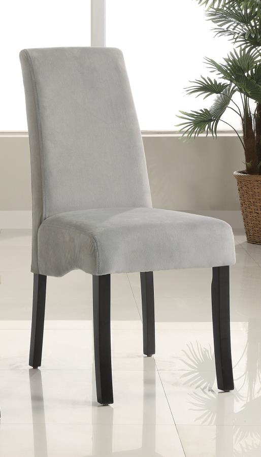 Coaster- Stanton Velvet Upholstered Dining Side Chair Grey (Set Of 2)