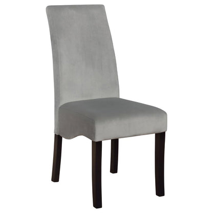 Coaster- Stanton Velvet Upholstered Dining Side Chair Grey (Set Of 2)