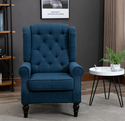 Button-Tufted Accent Chair