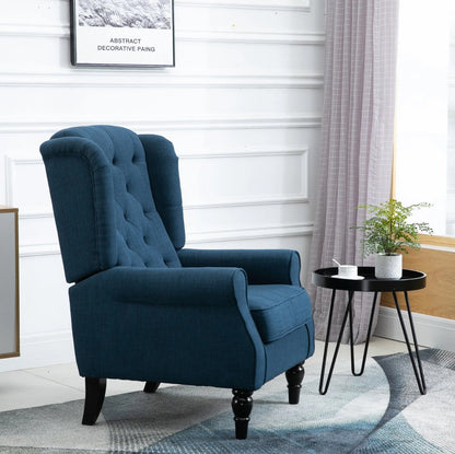 Button-Tufted Accent Chair