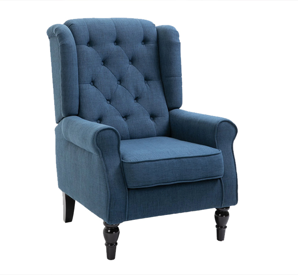 Button-Tufted Accent Chair