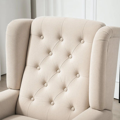 Button-Tufted Accent Chair