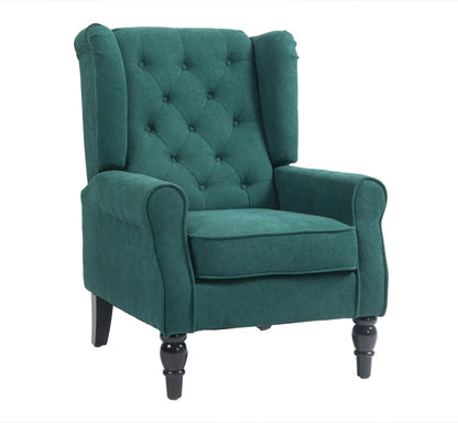 Button-Tufted Accent Chair